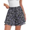 Black Purple Floral
