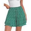 Green White Floral