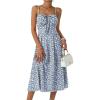 Blue White Floral