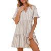 Light Brown White Stripe