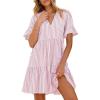 Pink White Stripe