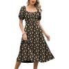 Black Yellow Floral