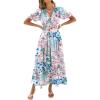 Floral Blue Pink