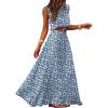 Navy Blue White Floral