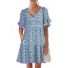 Blue White Floral