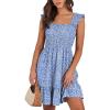 Blue White Floral