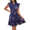 Floral Navy Blue