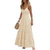 Beige Yellow White Plaid