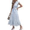 Light Blue White Stripe