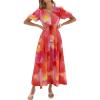 Floral Orange Pink