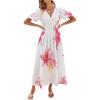 Floral White Pink